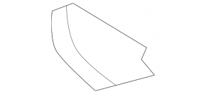 Front bumper seal upper right GMC Terrain 10-15