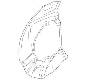 Front left brake disc cover for BMW X3 E83 03-10