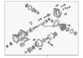Rear differential gearbox Nissan Murano z51 09-14