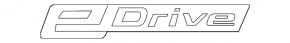 eDrive emblem rear right wing BMW 5 G30 18- 530e hybrid