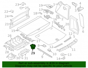 Trunk pocket right BMW X3 G01 18-21
