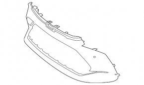 Front bumper bare Toyota Crown 23-26