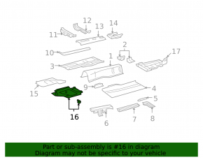 Underbody protection front left second Lexus LS460 07-09