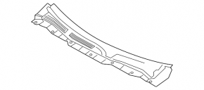 Windscreen wiper grille plastic Nissan Altima 19-25 corner broken