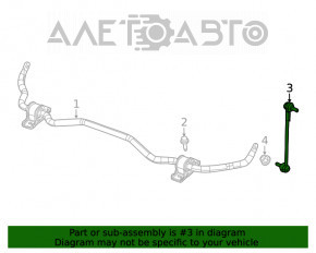 Front stabilizer link right Jeep Cherokee KL 14- AWD Off road CTR