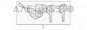 Front left lock cylinder Toyota Highlander 14-19