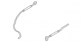 Air conditioning tube condenser-rear heater Audi Q7 4L 10-15 second double