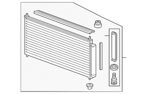 Honda CRZ 11-16 air conditioning condenser radiator