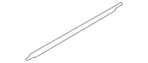 Molding door-glass central rear right Audi Q5 80A 18- chrome