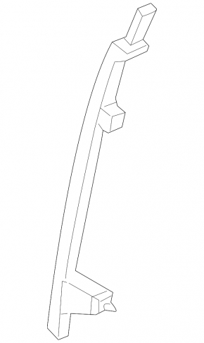 Rear left door glass guide for Hyundai Santa FE Sport 13-18