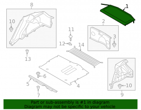 Hyundai Veloster 12-17 Trunk Shelf