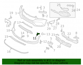 Front bumper bracket outer right Hyundai Santa FE Sport 17-18 rest
