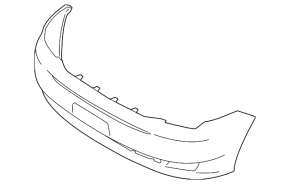 Front bumper bare Ford Flex 09-12 prerest without autoparking