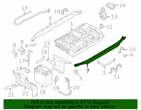 Battery mount VVB rear Audi Q5 8R 13-16