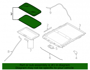 Sunroof Assembly Nissan Sentra 20-24
