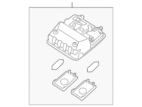 Front light Kia Forte 4d 14-18 under sunroof
