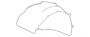 Mudguard front right rear part Porsche Panamera 10-16