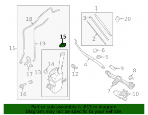 Kia Sorento 16-20 Windscreen Washer Cap