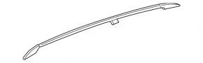 Railing longitudinal right Mercedes GLA 15-20 chrome
