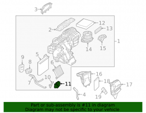 Actuator motor heater drive Mercedes GLS-class X166 13-19