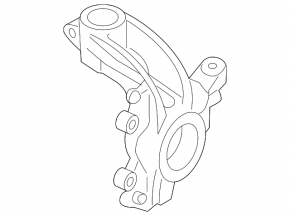 Trunnion with hub front left Mazda3 MPS 09-13