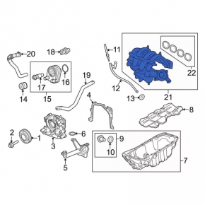 Intake manifold Ford Fiesta 11-19 1.6