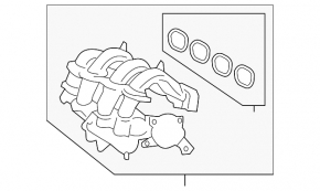 Intake manifold Ford Fiesta 11-19 1.6