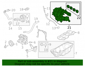 Intake manifold Ford Fiesta 11-19 1.6