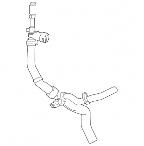 Right intercooler pipe for Ford Fusion mk5 13-20 1.5T