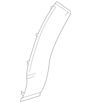 Front right wing arch trim Mazda CX-30 20- on bumper