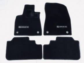 Set of floor mats for Lexus RX350 RX450h 16-22 cloth, black, dry-cleanable