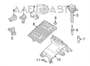ECU block engine computer Dodge Dart 13-15