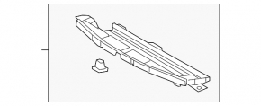 Lower radiator deflector for Toyota Prius 50 16-18