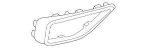 Left muffler frame VW Taos 22-25 chrome
