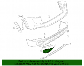 Left muffler frame VW Taos 22-25 chrome
