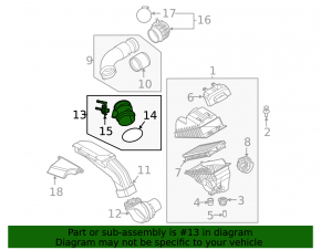 Air flow meter Hyundai Santa FE 21-23 2.5T