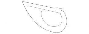 Left fog light frame for Audi Q7 4L 10-15