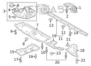 Underbody protection central Audi Q7 16- OEM
