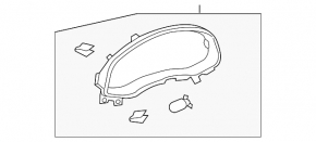 Audi Q8 19-20 instrument cluster trim