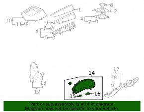 Audi Q8 19-20 instrument cluster trim