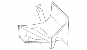 BMW X1 U11 24-26 Front Bumper Air Duct, Left, Outer Part