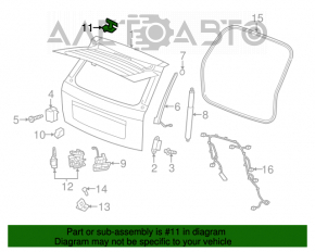 Trunk door hinge right Jeep Grand Cherokee WK2 11-13