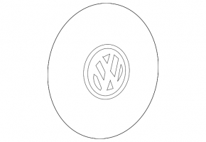 Wheel cap R17 VW Beetle 12-19 inner chrome