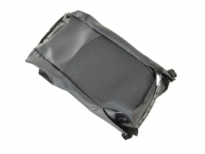 Left rear seat back, 3rd row, Dodge Journey 11-19, black leather, dry cleanable