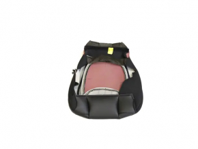 Driver's seat cushion upholstery for Jeep Cherokee KL 19-23, black leather, perforated, heated, dented