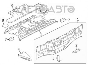 Rear panel Nissan Maxima A36 16-
