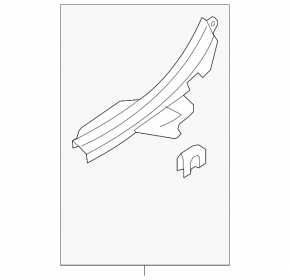 Kia Optima 11-15 rear left door sill trim, gray