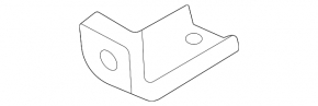 Rear bumper reinforcement bracket upper left Hyundai Sonata 20-22