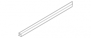 Inner rear left window seal for Audi A4 B8 08-16
