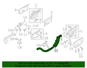Intake pipe with catalytic converter right Porsche Panamera 10-16 4.8